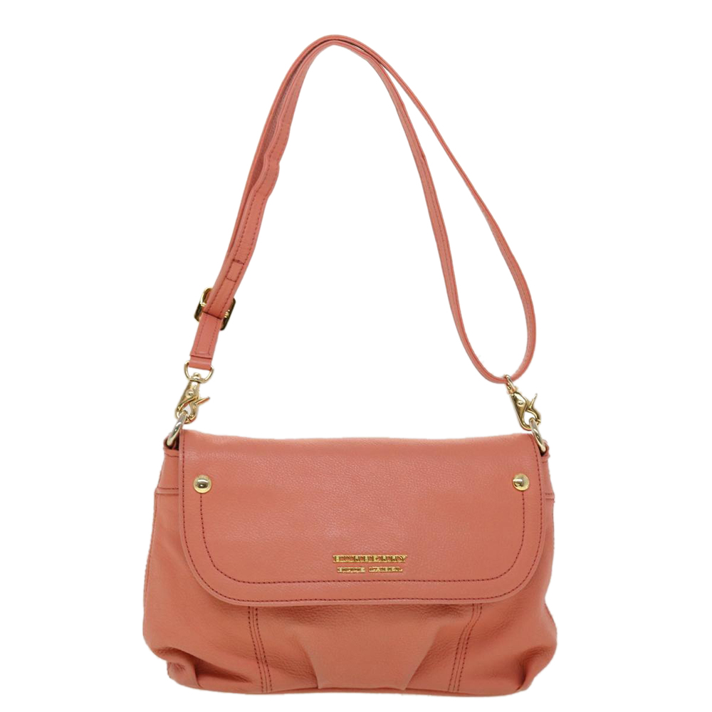 BURBERRY Blue Label Shoulder Bag Leather Orange Auth yb128 - Picture 13 of 16